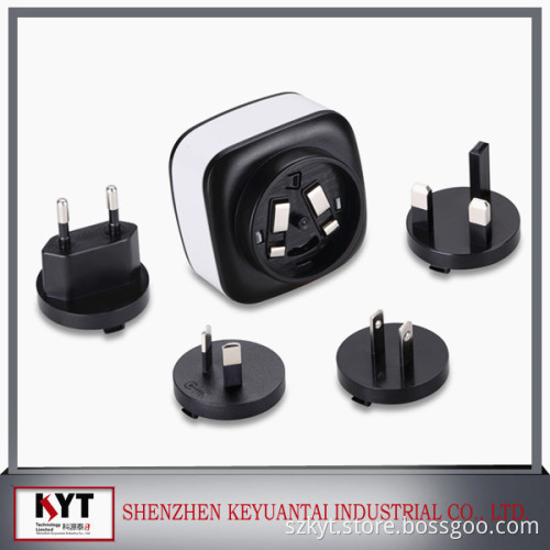Mobile phone adapter 22.5w 5V/4.5A 4-port usb adapter universal plug adapter CE,Rohs,Fcc,SAA,KC